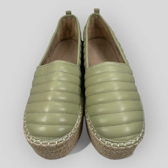ASOS Quilted Green Platform Espadrilles Shoes US 9 EU 40 - Picture 4 of 10